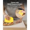 Pizza Stone, 16 x 14 x 0.6 Inch Rectangular Cordierite Pizza Stone, Large Baking-Stone with Scraper, 1450Fahrenheit Heat-Resistant Cordierite