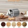 Herb Grinder Spice Herbal Metal Crusher Handle Hand Muller - Silver