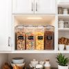 Cereal Container, Food Storage Containers with Lids Airtight Plastic Cereal Keeper Dispenser for Kitchen Pantry, 135 fl oz - 1 Pack