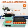 3 in 1 Electric Hot Pot with Grill 1600W Smokeless Non-Stick Korean BBQ Grill Shabu Shabu Hot Pot Combo with Independent Temperature Control for