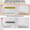 Plastic Table Cover, 46"x96"x0.08", Transparent PVC Table Protector, Rectangle Clear Desk Mat, Water Oil Proof Table Cover for Dining Table Coffer
