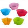 5pcs/Set Silicone Cake Mold Round Shaped Muffin Cupcake Baking Molds Kitchen Cooking Bakeware Maker DIY Cake Decorating Tools - STAR