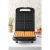 4 Slice Waffle Maker, Removable Plates, Black Matte, Model MS8400778514-1 - 1 Pack
