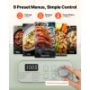 Electric Food Steamer 13.7 QT 2-Tier Stainless Steel for 3-6 Servings, 1500W Vegetable & Meal Steamer for Cooking with 9 Pre-Programmed Settings,
