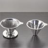 Pour Over Coffee Dripper With Stand Stainless Steel Reusable Drip Cone Coffee Filter Portable Pour-Over Coffee Maker Paperless Metal Fine Mesh