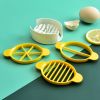 1pc 3 In 1 Egg Slicer, Multi-functional Egg Cutter, Kitchen Creative Tools - Yellow