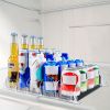 1 Set 3/4/5 Rows Soda Can Dispenser, Refrigerator Bottle Can Organizer, Self-Pushing Soda Can Dispenser Holds Up To 12 Cans, Beverage Storage For