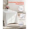 White Tablecloths for Rectangle Tables, 10 Pack, 60 x 102 Inches, Reusable and Machine Washable Table Clothes, Wrinkle-Resistant Polyester Fabric