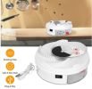 USB Powered Electric Fly Trap Automatic Flycatcher Rotating Fly Pest Repellent Tool For Home Kitchen Restaurant - White