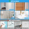 Adhesive Wall Hooks 13LB Heavy Duty No Drill Large Transparent Waterproof Hooks for Bathroom Kitchen Towel Coat 12 Pack - Clear