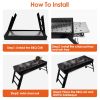 Foldable Charcoal BBQ Grill Stainless Steel Grill Net Easy Setup Portable Tabletop Barbecue Grill for Camping Picnic Outdoor Party Backyard - AS pic