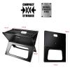Portable Charcoal Grill - Mini BBQ Grill - black