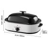 Roaster Oven, 18QT Electric Roaster Oven, 150-450 F Adjustable Temp Electric Roasting Pan, Multifunctional Electric Roaster Oven with Self-Basting
