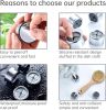 3 Pieces Kitchen Towel Hooks Round Adhesive Dish Towel Hook Premium Chrome Finish & Easy Installation Wall Mount Hand Towel Hook Ideal as Bathroom,
