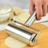 1pc, Baker Roller, 360 Degree Rolling Baker Roller, Stainless Steel Roller For Baking, Creative Stainless Steel Dough Roller, Non-stick Pastry