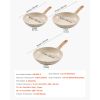 Frying Pan Skillet, Aluminum Egg Fry Pans, 3 Piece (8, 9.5, 11 in), Nonstick Ceramic Heavy-Duty Skillets with Heat-Resistant Handle, Chef's Kitchen
