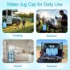 Professional Water Cooler Cap Set - 3-Piece Leakproof Replacement Lids for 3/5 Gallon Jugs (Fits Most 55mm Bottle Necks) - 3PCS food grade silicone