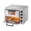 Commercial Pizza Oven Countertop, 14-Inch Double Deck Layer, Stainless Steel Electric Pizza Oven with Stone and Handle, Multipurpose Indoor Pizza
