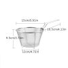 1pc Frying Strainer Basket Frying Net Hedge Noodle Spoon Frying Net Frying Basket Frying Leak Net French Fries Kitchen Foldable - 1pc Frying