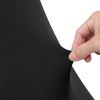 6 Pack Table Cloth for 8FT Rectangular Fitted Events, Wrinkle-Resistant Stretch Black Table Covers, Washable Spandex Tablecloth Protector, for