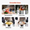 Stainless Steel Stockpot, 53 Quart Large Cooking Pots, Cookware Sauce Pot with Lid, and Handle, Heavy Duty Commercial Grade Stock Pot, Sanding
