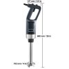 Commercial Immersion Blender, 500 Watt Heavy Duty Hand Mixer, Variable Speed Kitchen Stick Mixer with 304 Stainless Steel Blade, Multi-Purpose