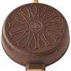 6-Quart Cast Aluminum Jumbo Cooker Saute Pan, Brown Speckle - 1 Pack