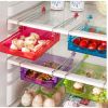 Refrigerator Pull out Bins - Hanging Retractable Fridge Shelf - Purple