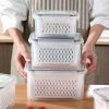 Storage Box Fridge Organizer Fresh Vegetable Fruit Boxes Drain Basket Storage Containers Pantry Kitchen Organizer For Kitchen - 3150ML