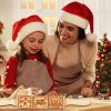 1pc Embossing Rolling Pin Christmas Pattern Xmas Wooden 3D Engraved Nativity With Jesus 9 Different Pattern Design For Baking Cookies - Christmas