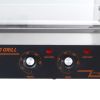 Hot Dog Roller 5 Rollers 12 Hot Dogs Capacity, 750W Stainless Sausage Grill Cooker Machine with Dual Temp Control Glass Hood Acrylic Cover Bun