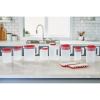 (2 pack)Simply Pour Clear/Red Pitcher Plastic 1 gal - 2