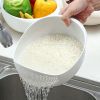1pc/2pcs/3pcs Multi-Functional Kitchen Washing Basket Basin - Drain Water, Wash Rice, Perfect For Cleaning Vegetables And Fruits, And More With