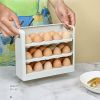 Refrigerator Egg Storage Box, Side Door Multi-layer Egg Tray For Refrigerator, Anti-fall Egg Tray, Kitchen Egg Rack - White