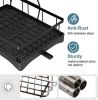 Detachable 2 Tier Dish Drying Rack with Drainboard, Rustproof Metal Dish Rack for Kitchen Countertop, Large Capacity Organizer for Plates Bowls