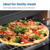 XL Toaster Oven, 34QT, 6-Slice Capacity, Black, 1500W, Bake Toast Broil - 1 Pack