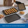 3pc Carbon Steel Nonstick Cookie Sheet Bakeware Set, 11" x 17", 10" x 15", 9" x 13", Gray - 3 Pack