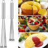 1pc Stainless Steel Egg Whisk Manual Whisk Whisk Set Kitchen Whisk For Cooking, Mixing, Beating, Stirring - 10 Inches