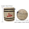 Yakimoto 1 Piece Mini Wood Canister, Small Airtight Kitchen Storage, Countertop Spice, Sugar, Snack Container, Rustic Home Decor & Cute Organizer,