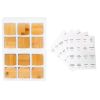 Empty Spice Jars with Label Pack (12x Bamboo Lid Glass Jar). Small 8oz Spice Storage Bottles with 72 Printed Spice Stickers and 20 Writable Pantry