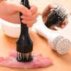 1pc 304 Stainless Steel Meat Tenderizer, 24 Steel Needles To Loosen Meat Artifact, Tender Meat And Break Tendons - black