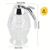 1pc Honey Dispenser, No Drip Maple Syrup Dispenser, Honey Comb Shaped Honey Pot, Honey Jar With Storage Stand, 8oz Capacity - Transparent