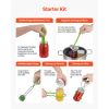 Canning Supplies Starter Kit, 11 Pieces Stainless Steel Water Bath Canning Kit for Beginners, Canning Tools Set: Pot, Rack, Lid, Ladle, Funnel,