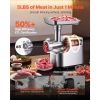 Electric Meat Grinder, 5 Lbs/Min Capacity, #8 Meat Mincer with 3 Grinding Plates, 3 Sausage Stuffing Tubes & Kubbe Kit, 700W/0.77HP Sausage Stuffer