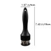 1pc 304 Stainless Steel Meat Tenderizer, 24 Steel Needles To Loosen Meat Artifact, Tender Meat And Break Tendons - black