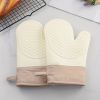 1pc Anti-scalding Gloves Heat Insulation Thickened Silicone Kitchen Oven Special Baking High Temperature Resistant Non-slip Heat-proof Microwave