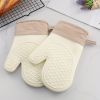 1pc Anti-scalding Gloves Heat Insulation Thickened Silicone Kitchen Oven Special Baking High Temperature Resistant Non-slip Heat-proof Microwave