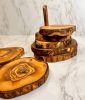 Mediterranean Olive Wood Ultimate Kitchen Collection - 25-Piece Luxury Handcrafted Cooking, Dining and Serving Accessories Set for Home and