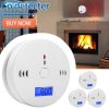 1-6Pcs CO Sensor Carbon Monoxide Detector Sound Independent CO Poisoning Warning Alarm Detectors Meter Kitchen Fireplace Indoor - CN - 3PCS