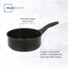 2 qt Non-Stick Aluminum Saucepan, Black - Black